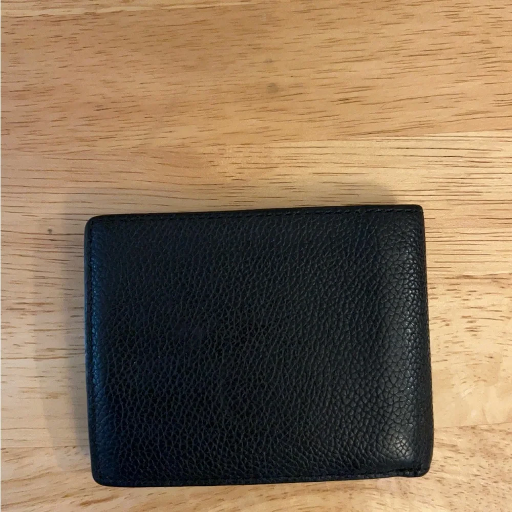 Michael Kors Black Pebbled Leather Billfold Wallet